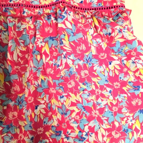 B.O.G. Collective Pink Floral Print Tank Top Blouse size Medium - Picture 2 of 8